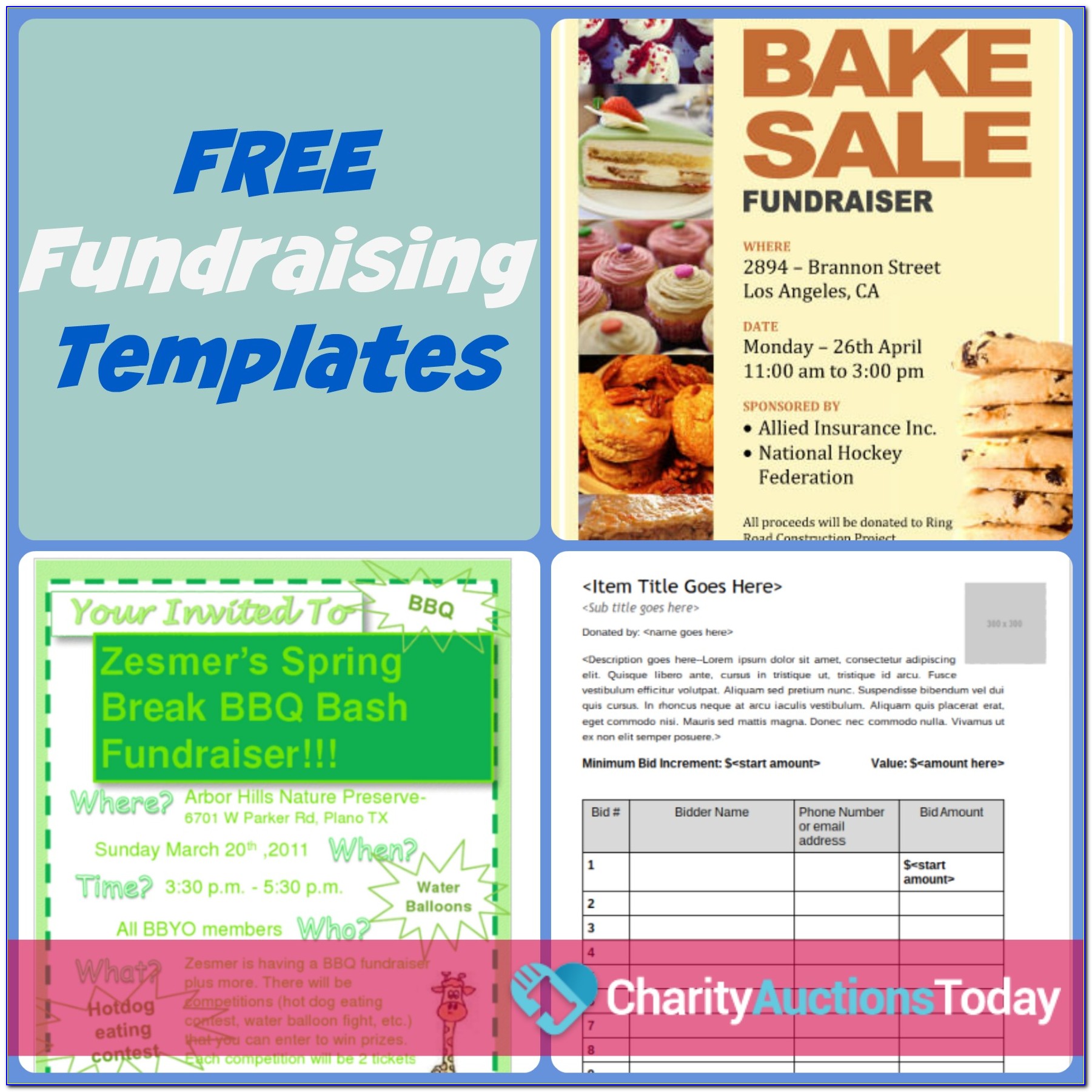 Free Editable Fundraising Flyer Templates
