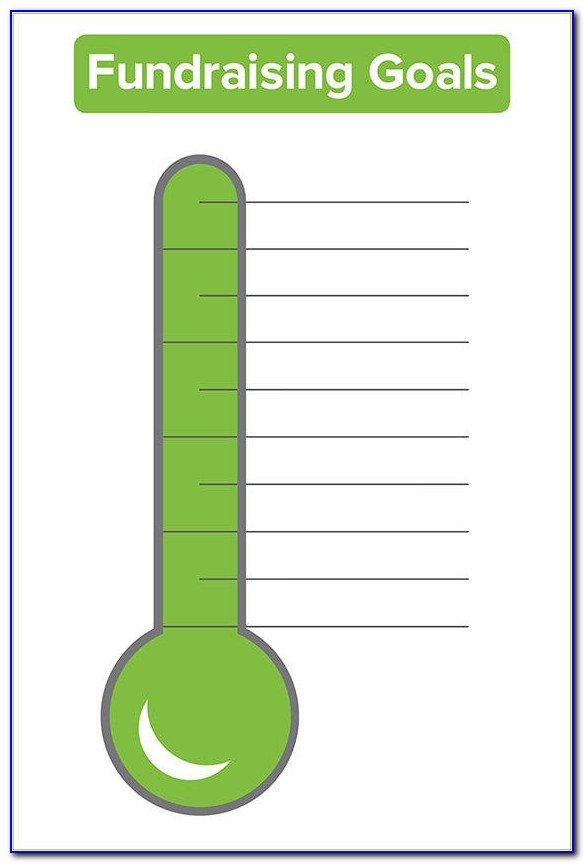 Free Editable Fundraising Thermometer Template