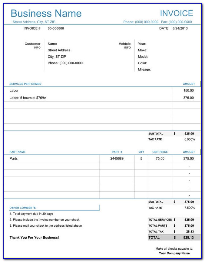 Free Editable Pay Stub Template With Calculator
