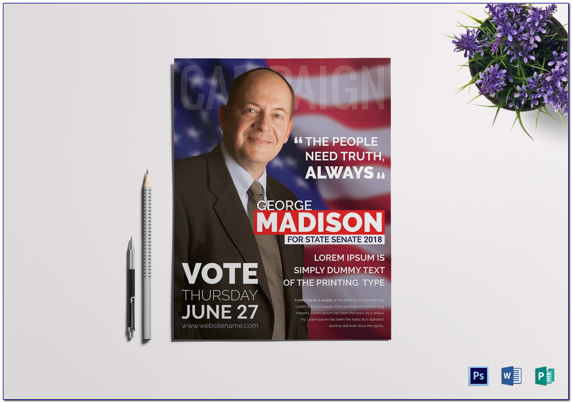 Free Election Brochure Template