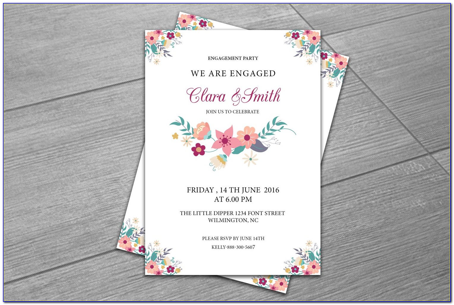 Free Engagement Party Invitation Templates Printable