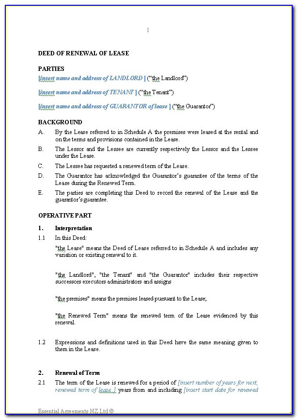 Free Equipment Lease Agreement Template Download