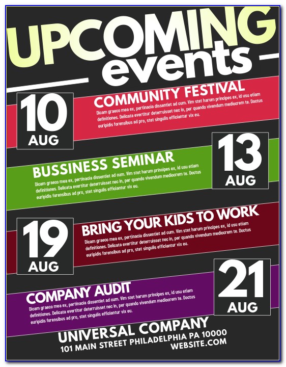 Free Event Poster Templates Powerpoint