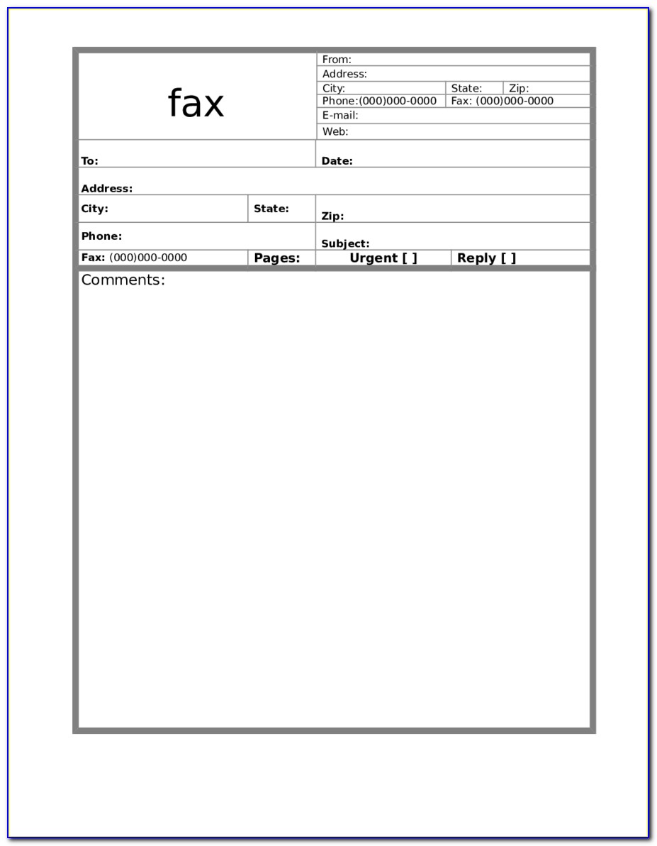 Free Fax Cover Sheet Pdf Format
