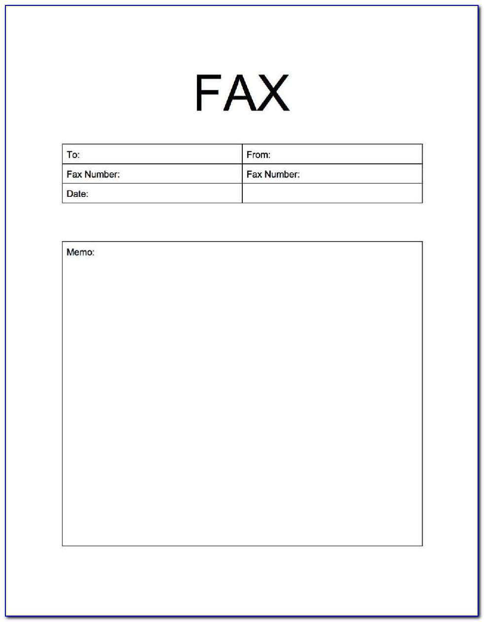 Free Fax Cover Sheet Printable Pdf