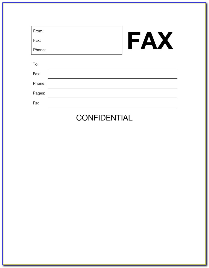 Free Fax Cover Sheet Template Word Doc