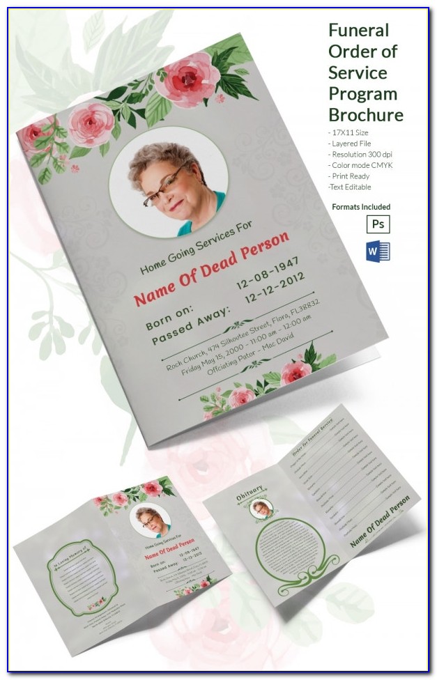 Free Funeral Booklet Template Download