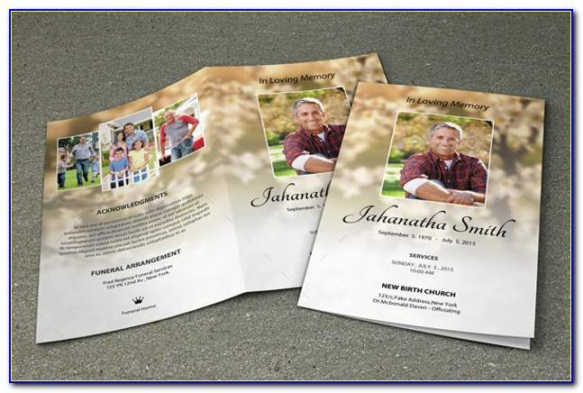 Free Funeral Brochure Template