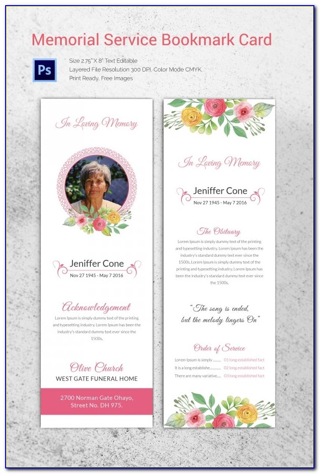 Free Funeral Service Template Uk