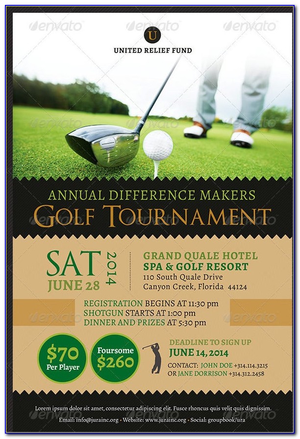 Free Golf Tournament Flyer Template Download