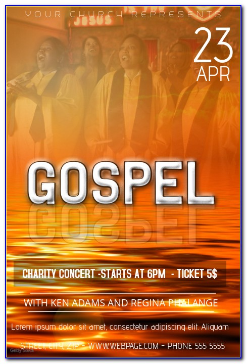Free Gospel Concert Flyer Templates