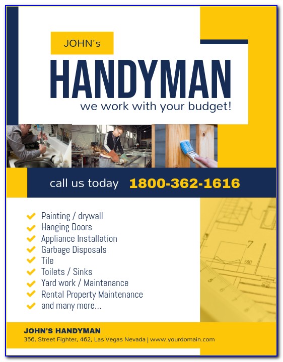 Free Handyman Advertising Templates