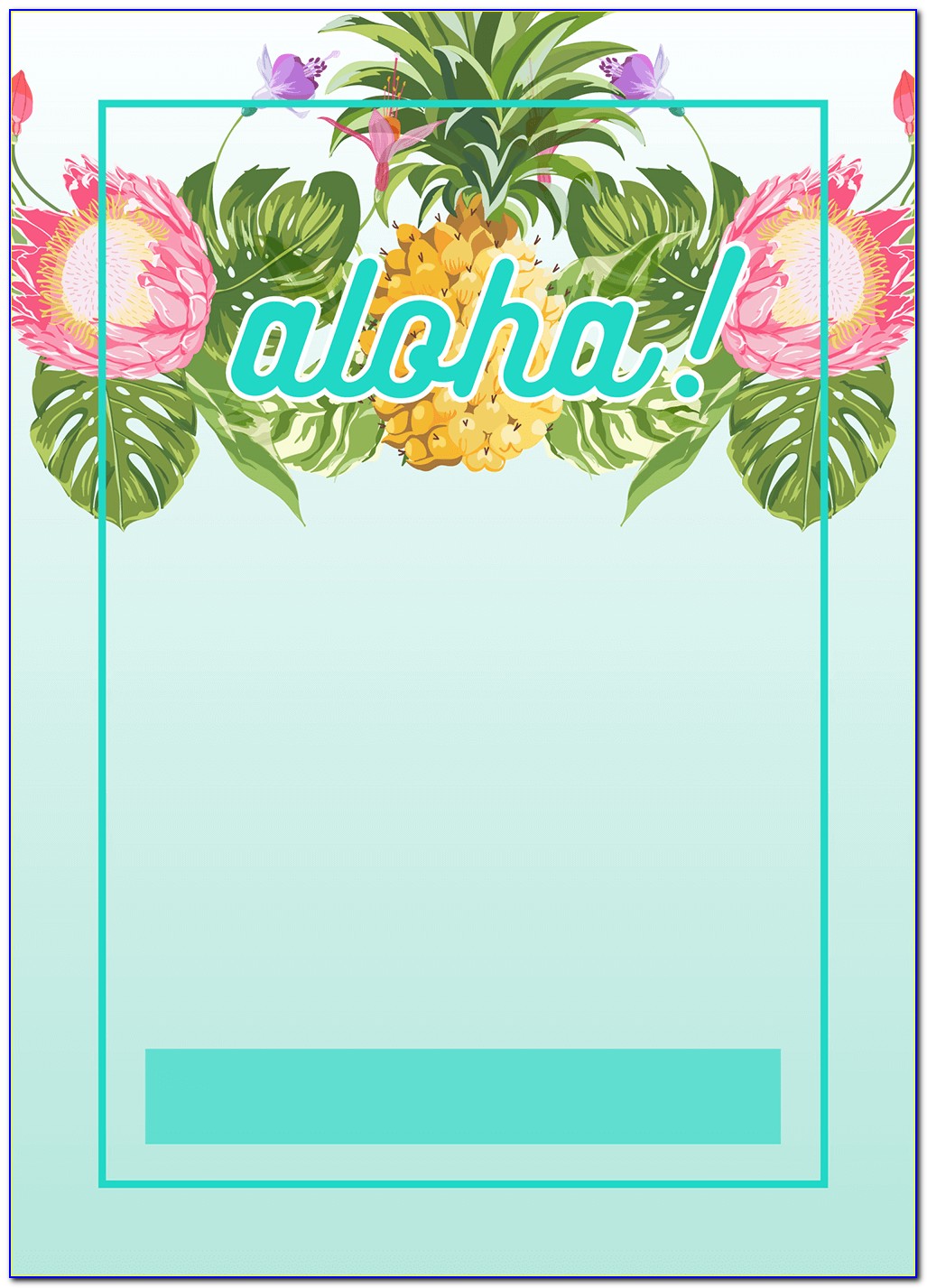 Free Hawaiian Luau Invitations Template