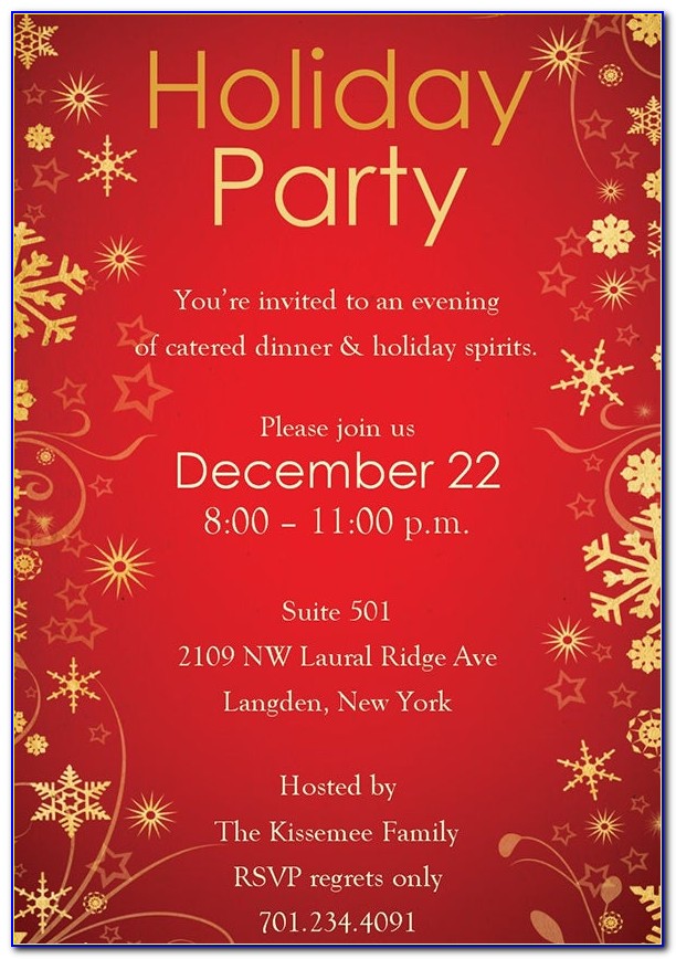 Free Holiday Event Flyer Templates