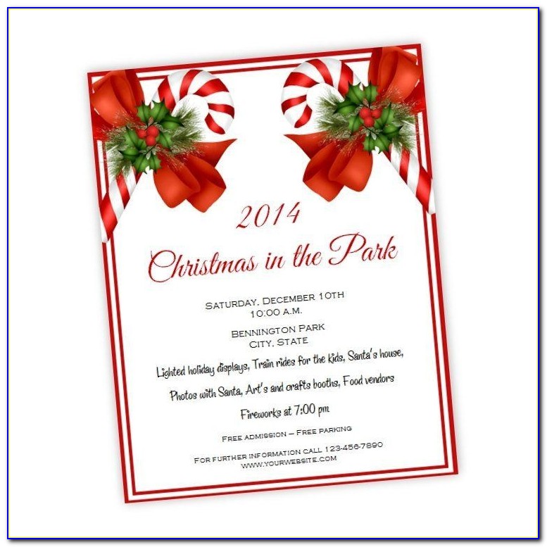 Free Holiday Party Flyer Templates