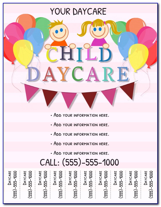 Free Home Daycare Flyer Templates