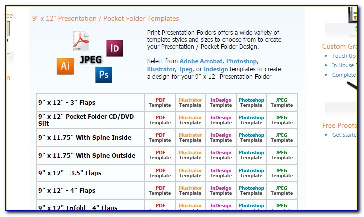 Free Indesign Presentation Folder Templates