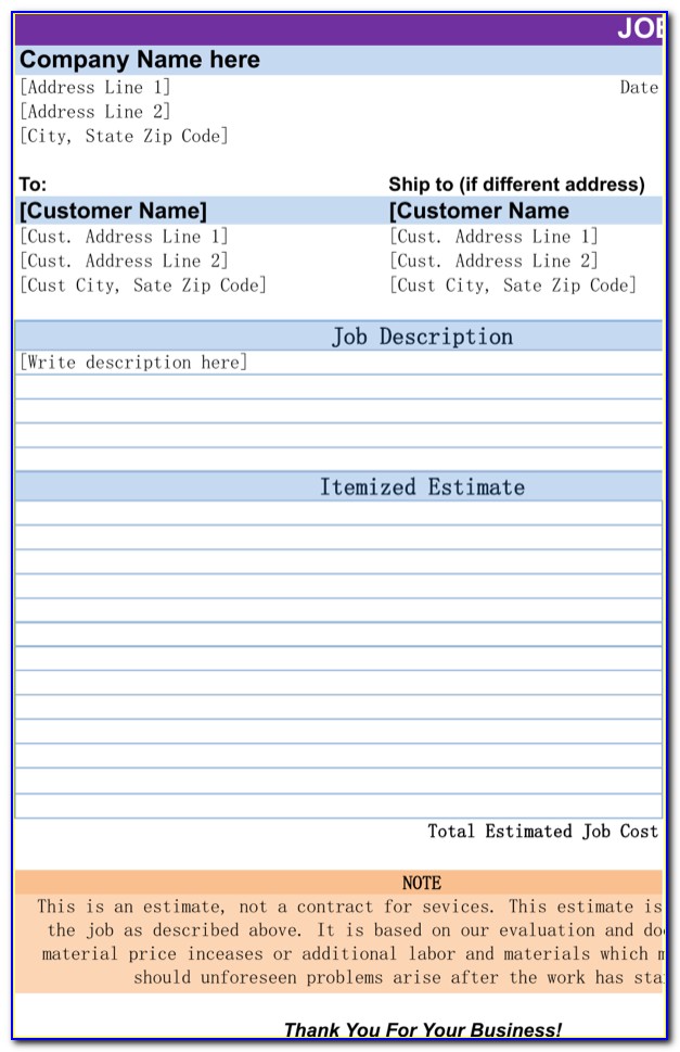 Free Job Position Proposal Template