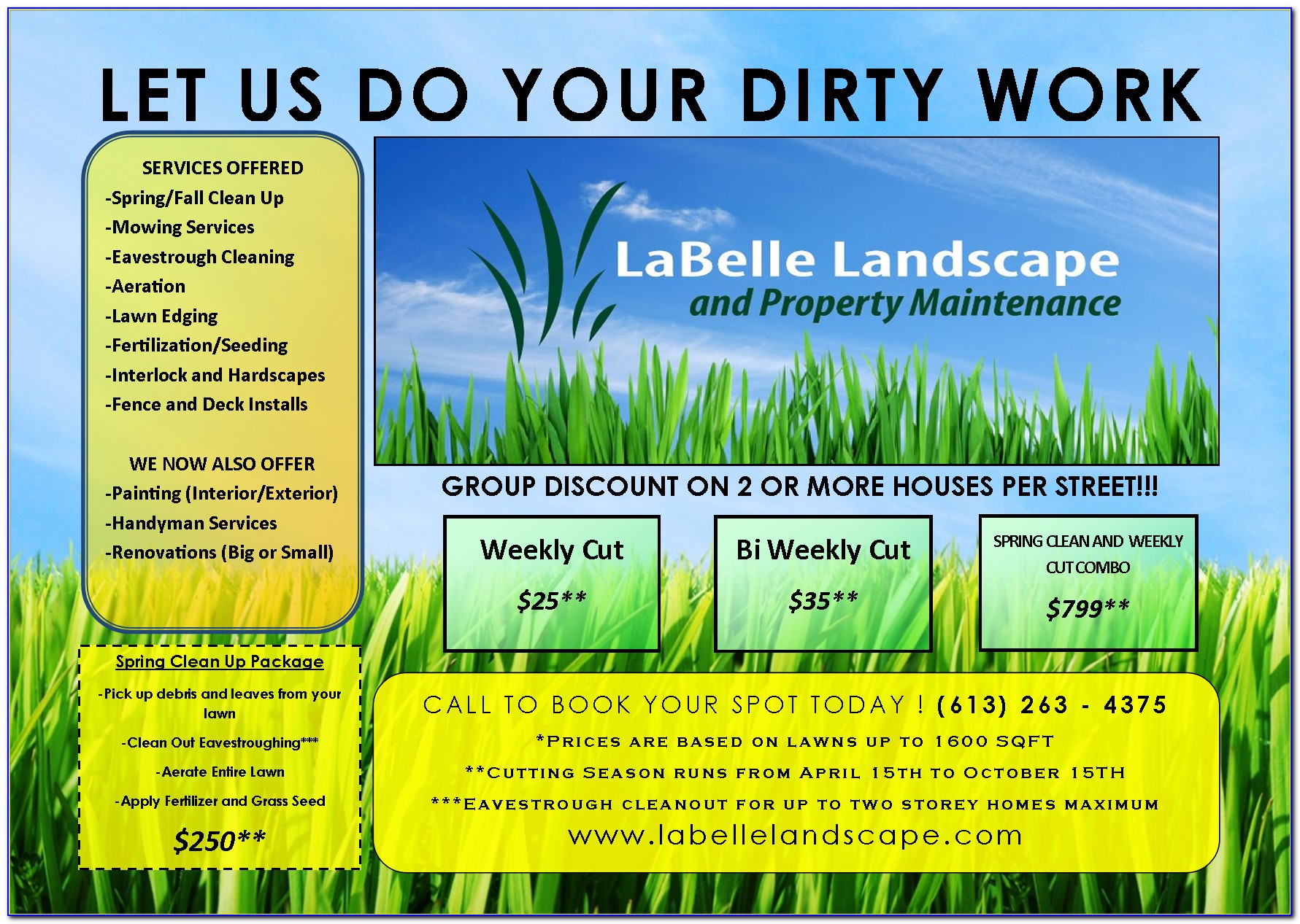 Free Printable Landscaping Flyers Templates