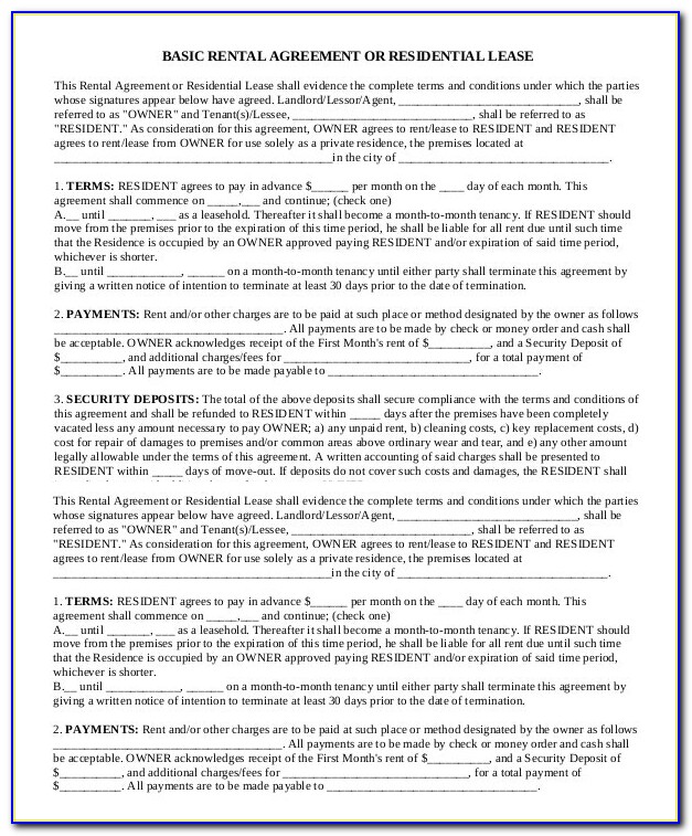 Free Lodger Agreement Template Word