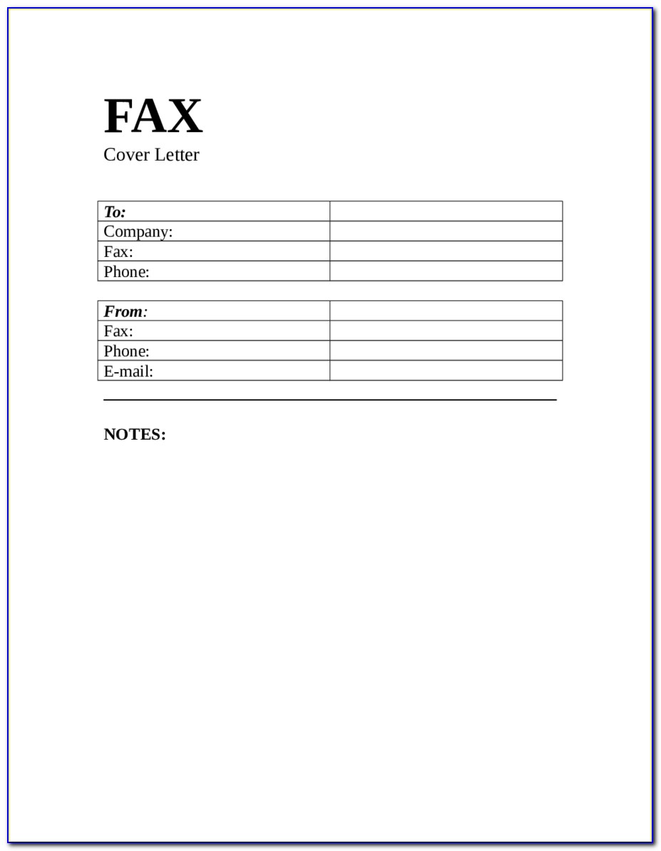 Free Medical Fax Cover Sheet Pdf