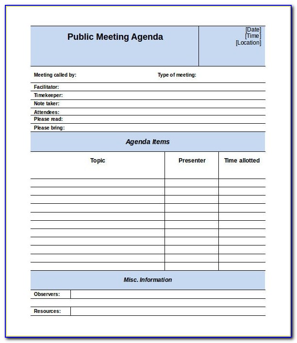 Free Meeting Minutes Template For Email