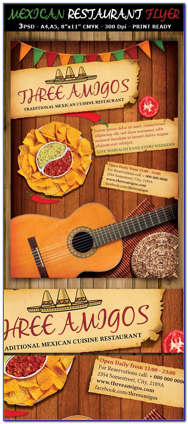 Free Mexican Restaurant Flyer Templates