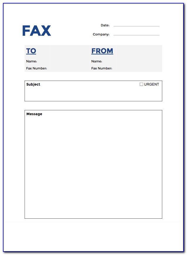 Free Microsoft Word Fax Cover Sheet Templates