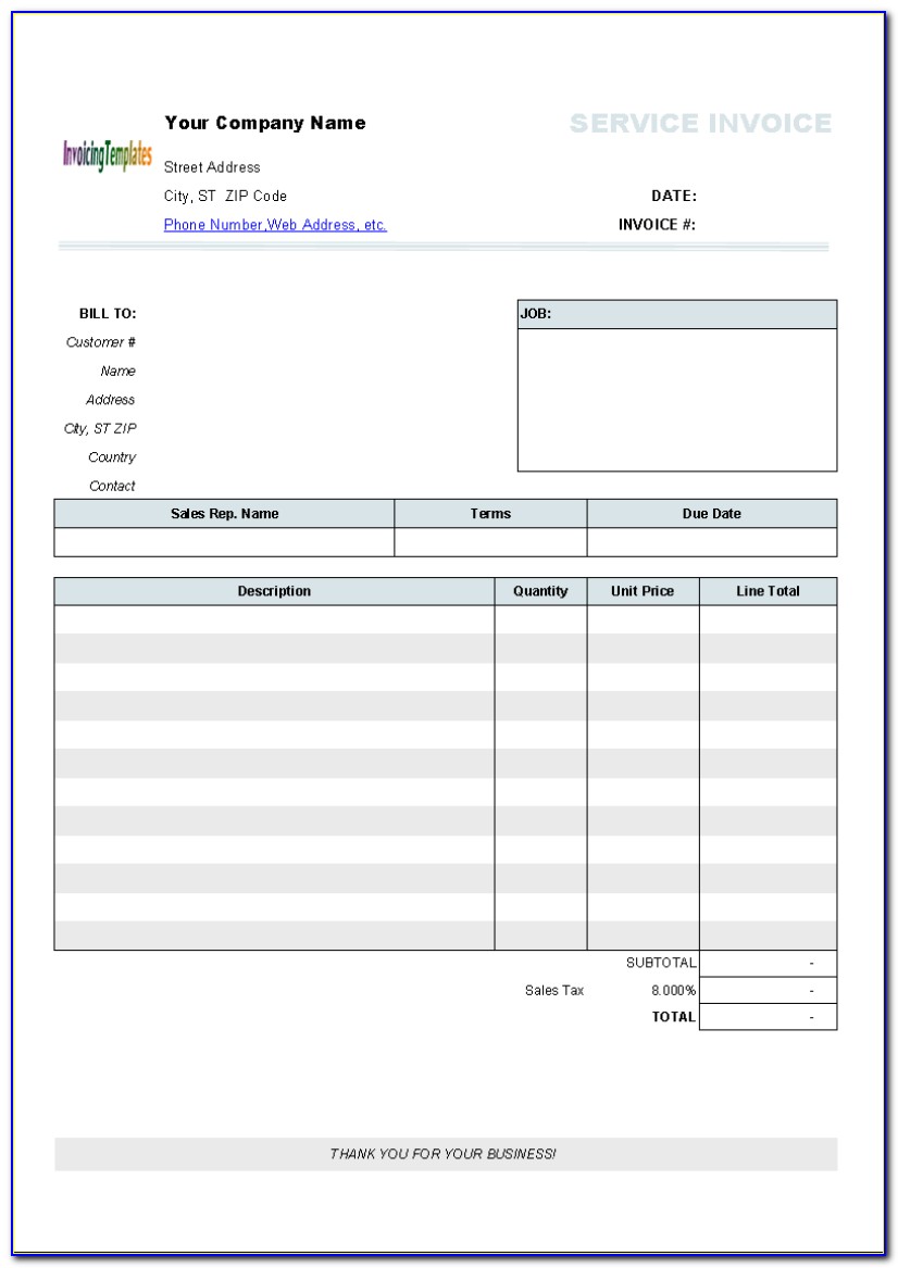 Free Online Invoice Template Nz