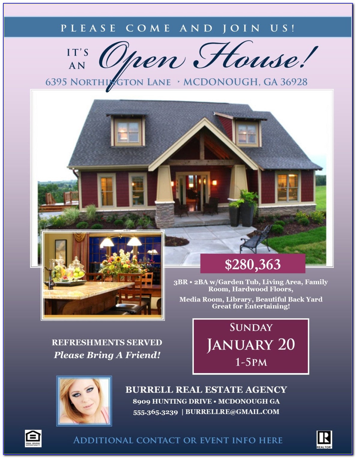 Free Open House Flyer Template