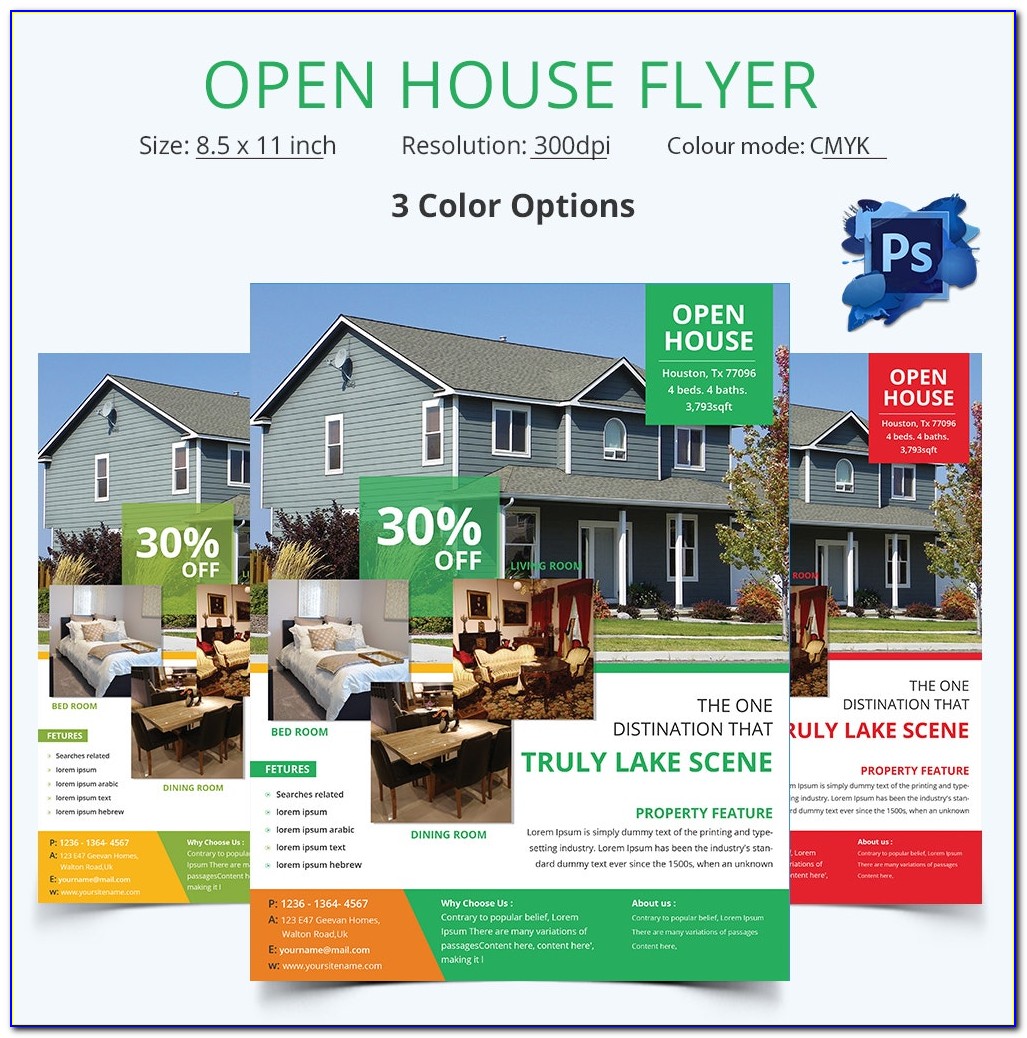 Free Open House Flyer Templates