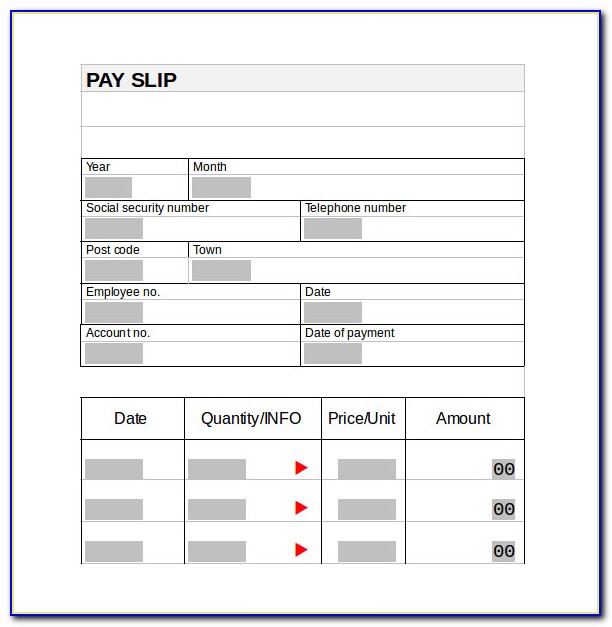 Free Pay Stub Template For Mac