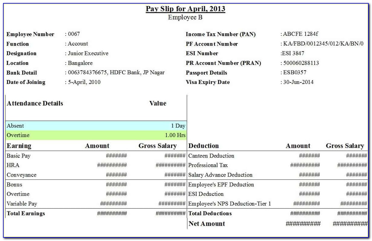 Free Payroll Template Download