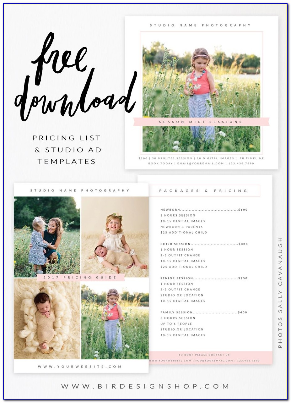 Free Photoshop Templates For Photographers