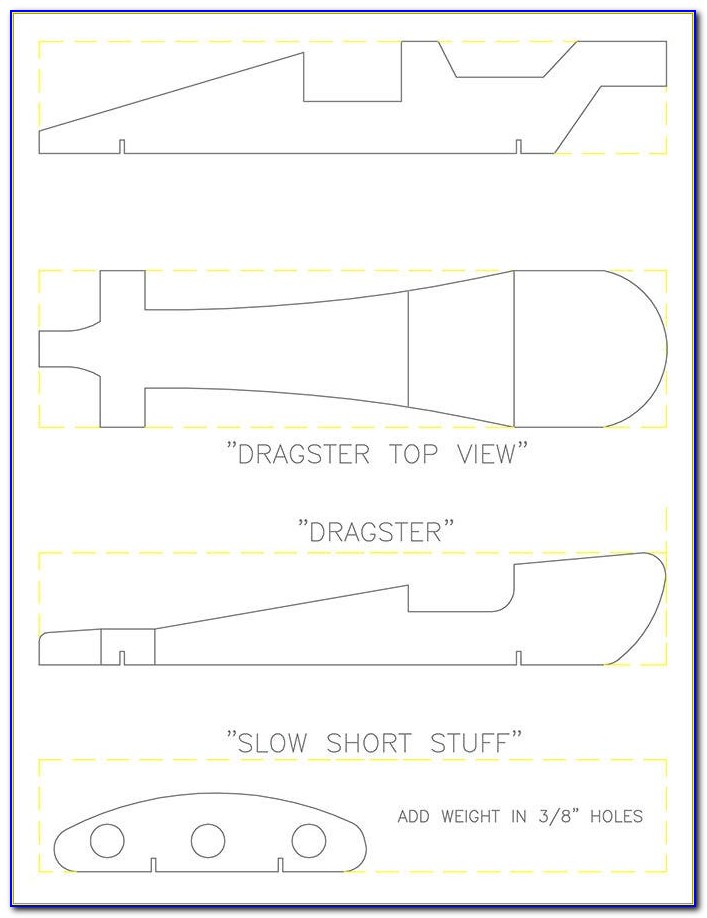 Free Pinewood Derby Car Templates Download