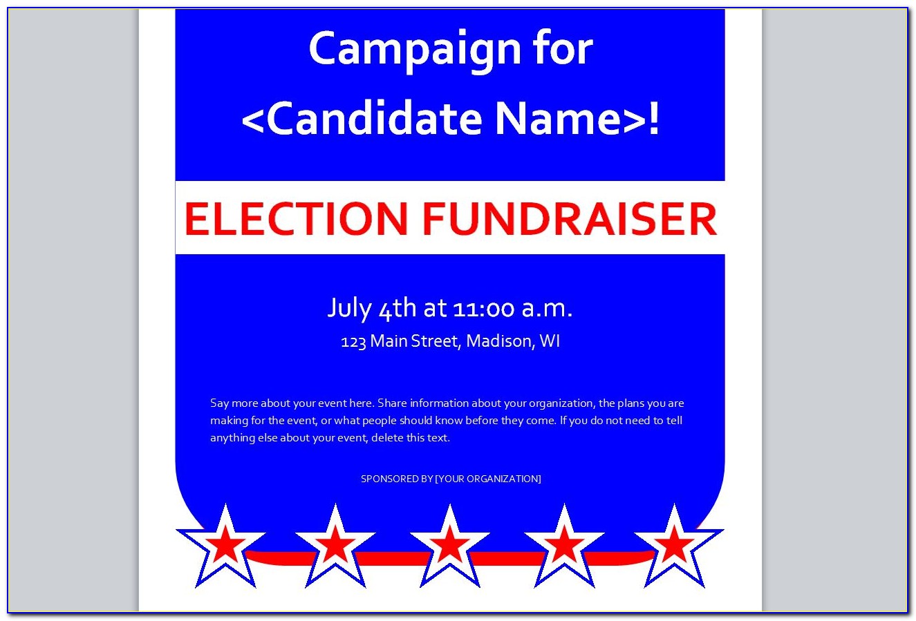 Free Political Campaign Flyer Templates