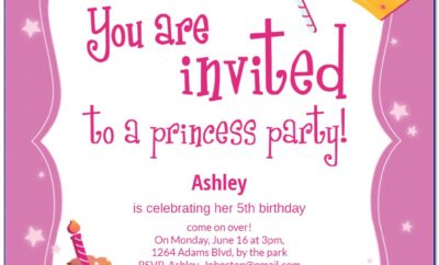 Free Princess Baby Shower Invitation Templates