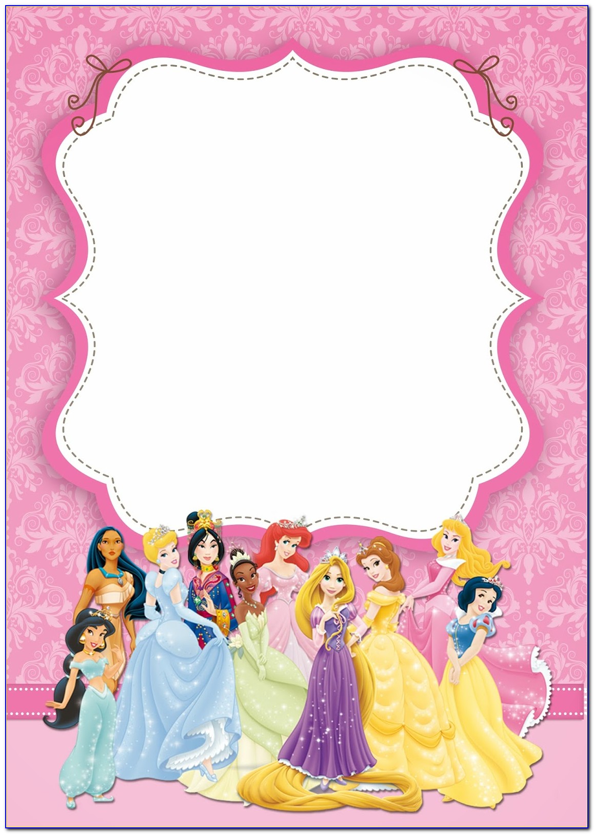 Free Princess Baby Shower Invitation Templates For Word
