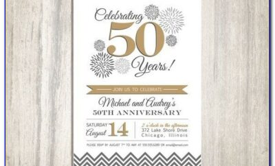 Free Printable 50th Anniversary Templates