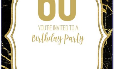 Free Printable 60th Birthday Party Invitation Templates