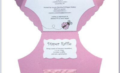 Free Printable Baby Shower Diaper Invitation Templates