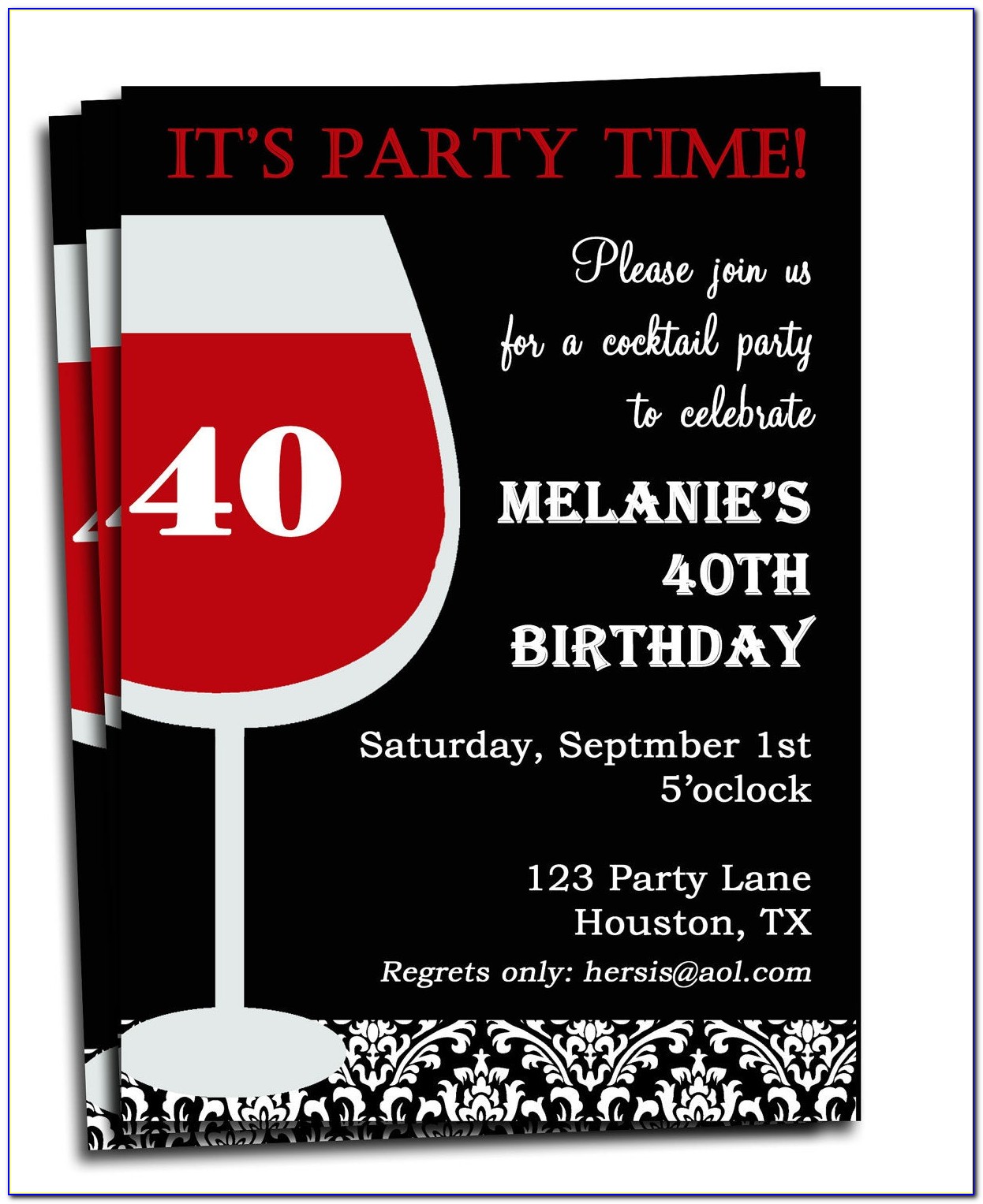 Free Printable Birthday Party Invitations For Adults