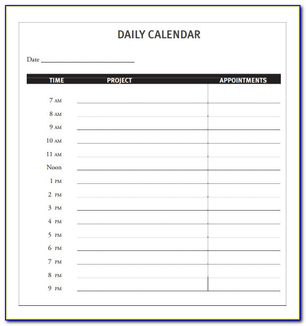 Free Printable Daily Behavior Chart Template