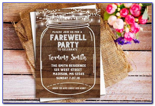 Free Printable Farewell Party Invitations Templates