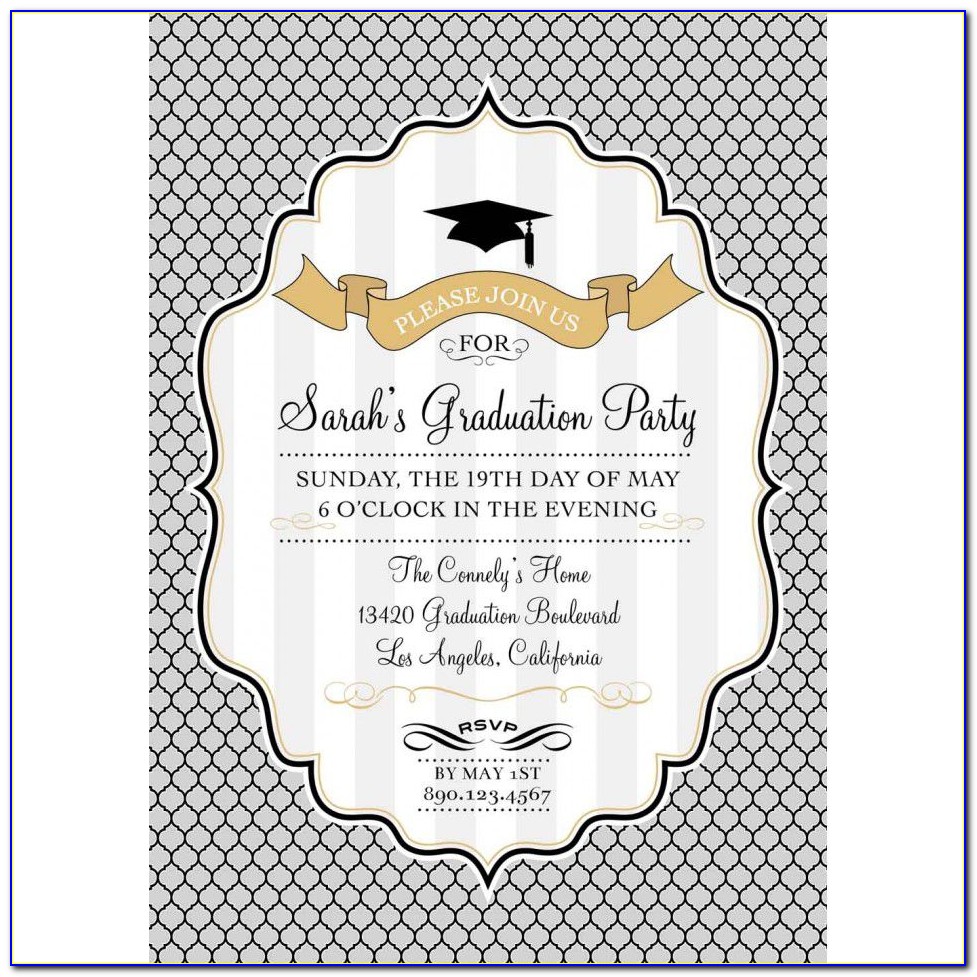 Free Printable Graduation Invitations 2019 Templates