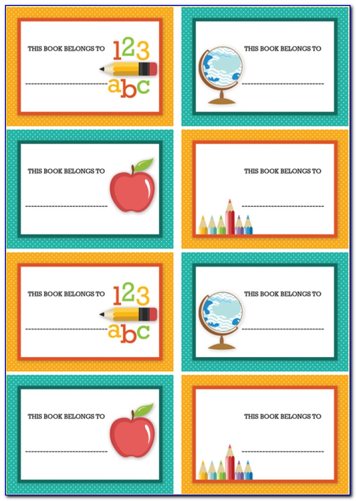 Free Printable Label Templates For School