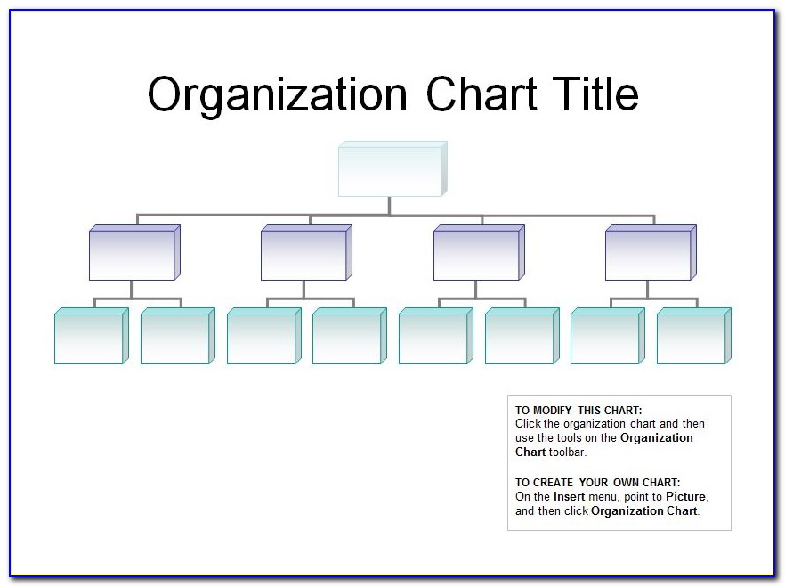 Free Printable Organizational Chart Template