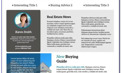 Free Printable Real Estate Newsletter Templates