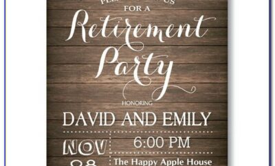 Free Printable Retirement Party Invitations Templates