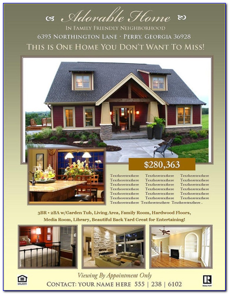 Free Publisher Real Estate Flyer Templates